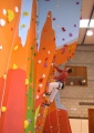 roped climbing walls - Shannon LC lead climbing